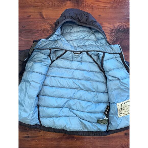 LL Bean Ultralight 650 Goose Down Puffer Jacket Navy Blue Toddler Size 4T - Picture 6 of 14